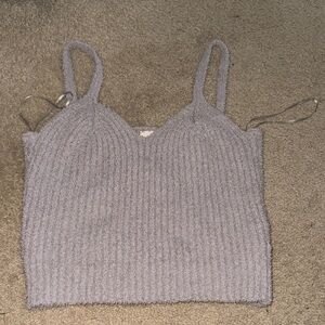 Altar'd State Gray Ribbed Camisole